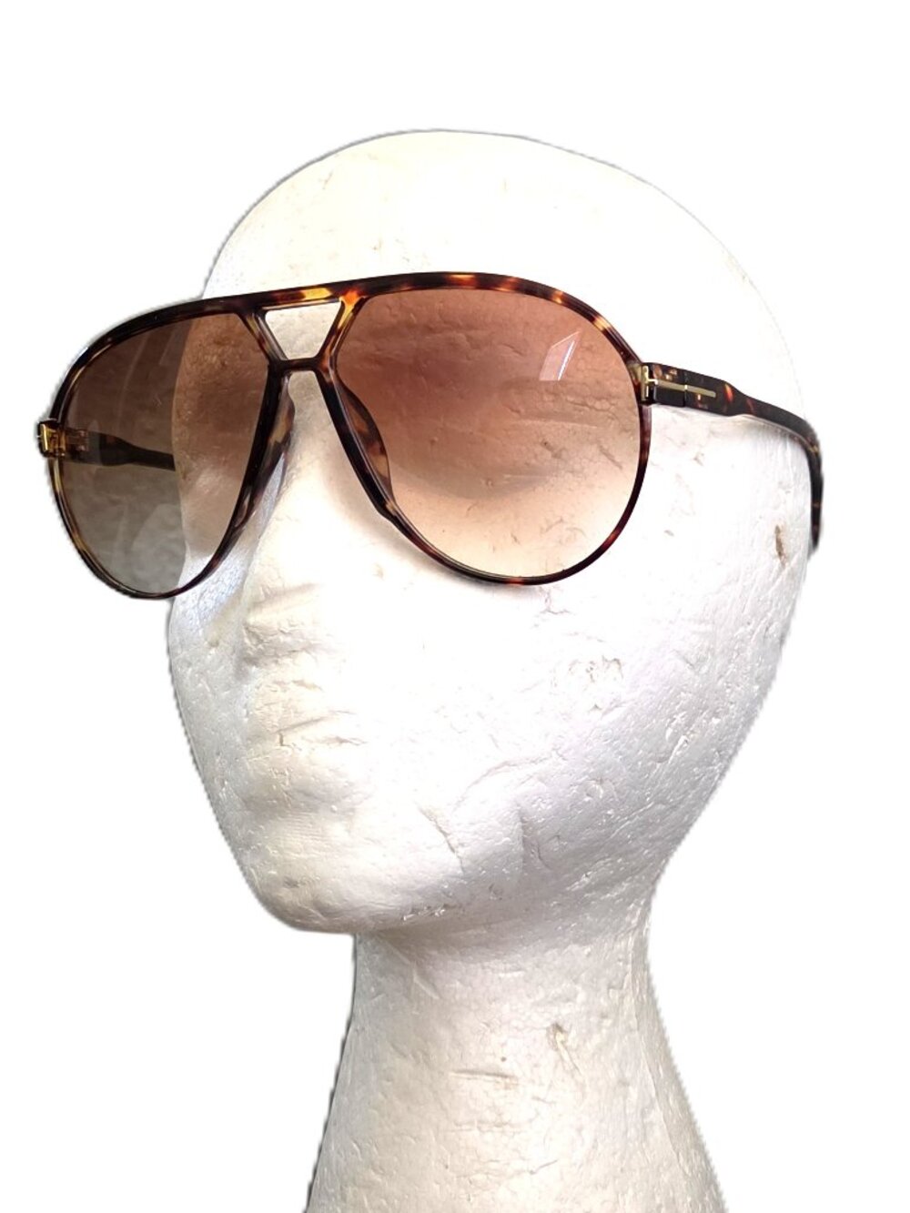 Unisex Brown Trim Aviator Sunglasses UV Protection Tortoise Brown Lenses